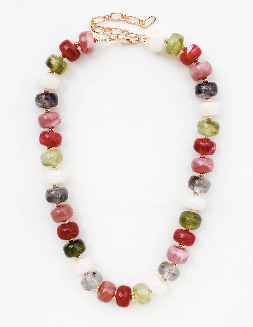 MULTI BEADED NECKLACE