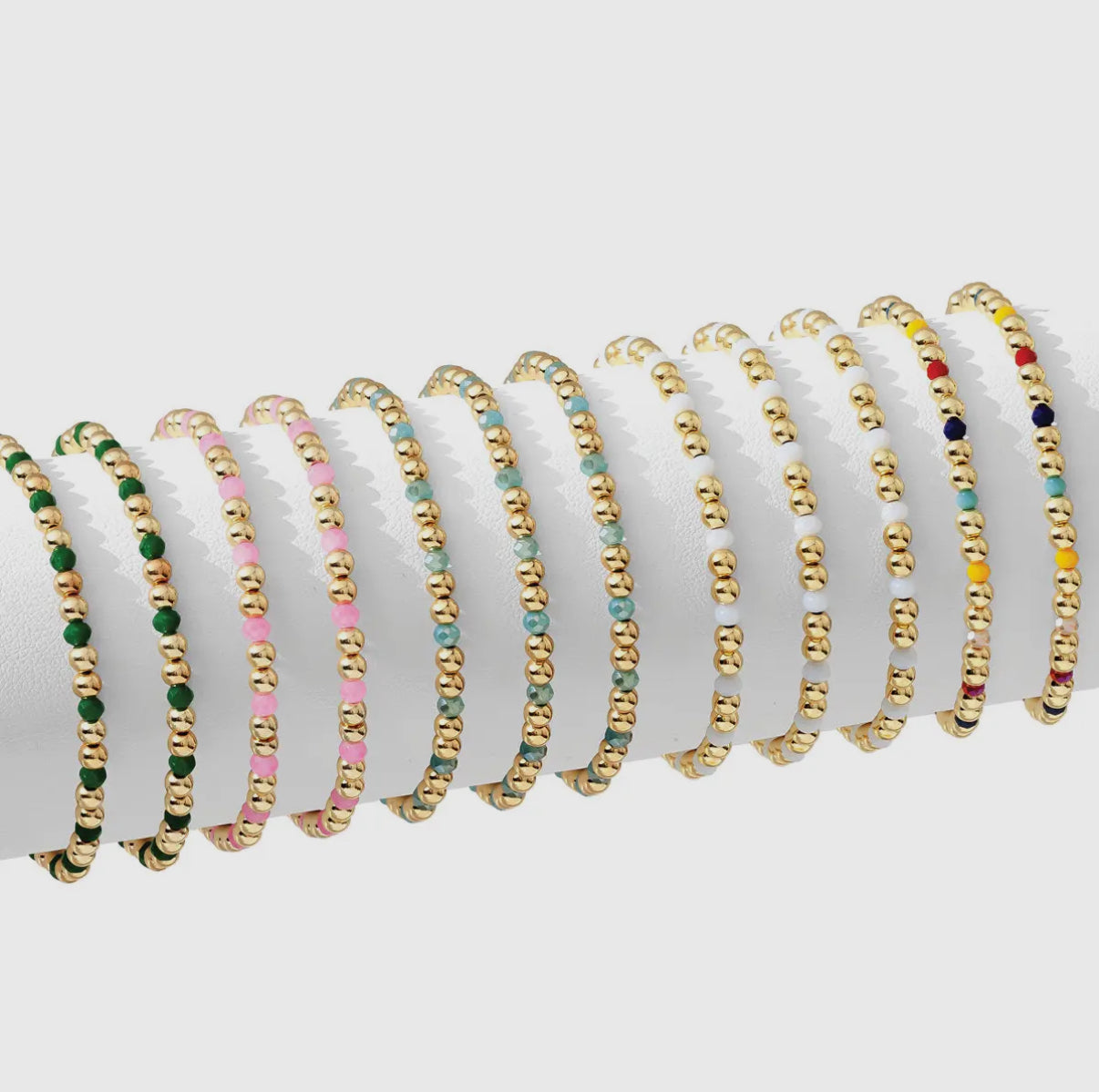 COLORED BEADED BRACELETS