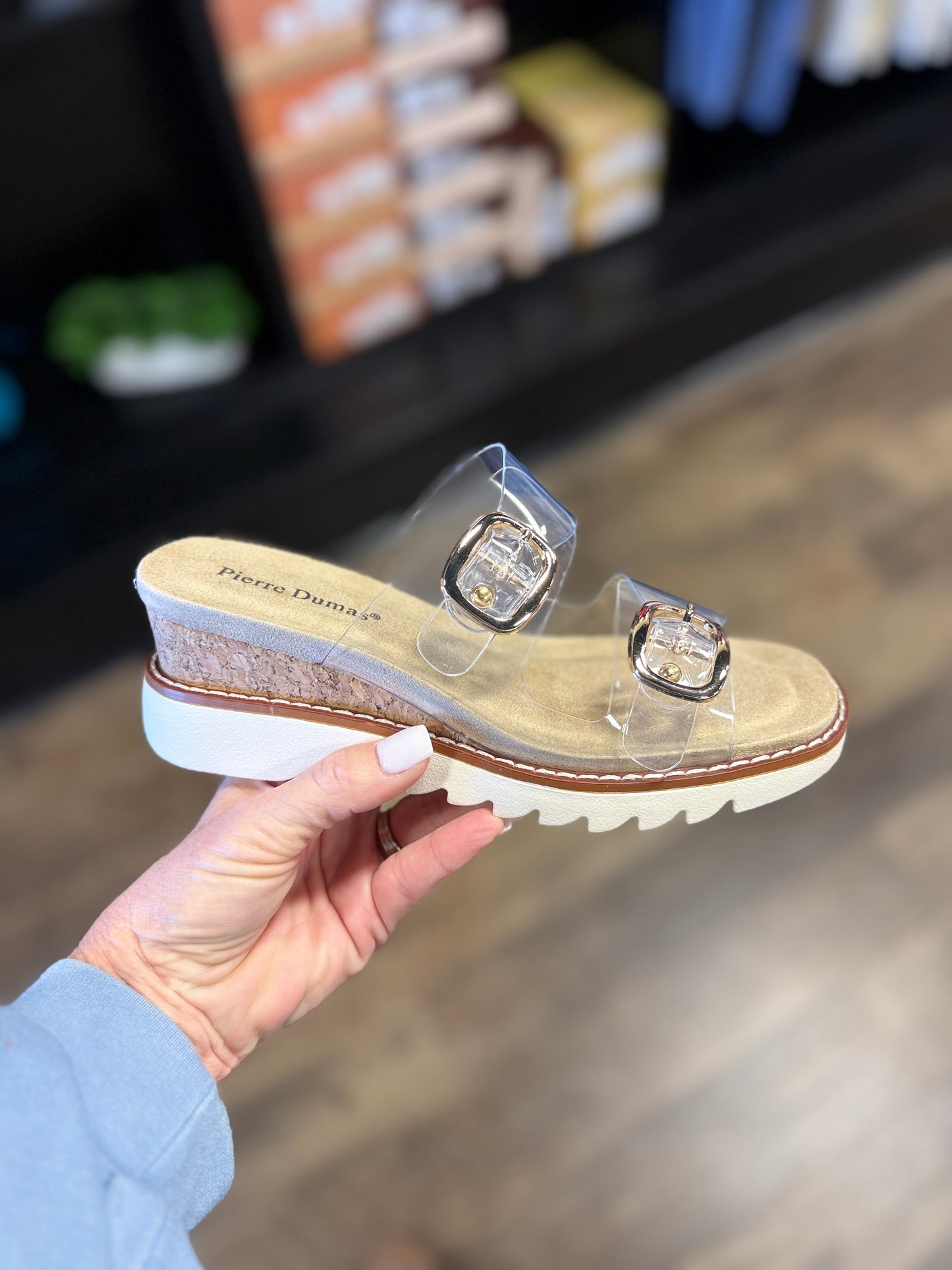 LUCITE SANDAL