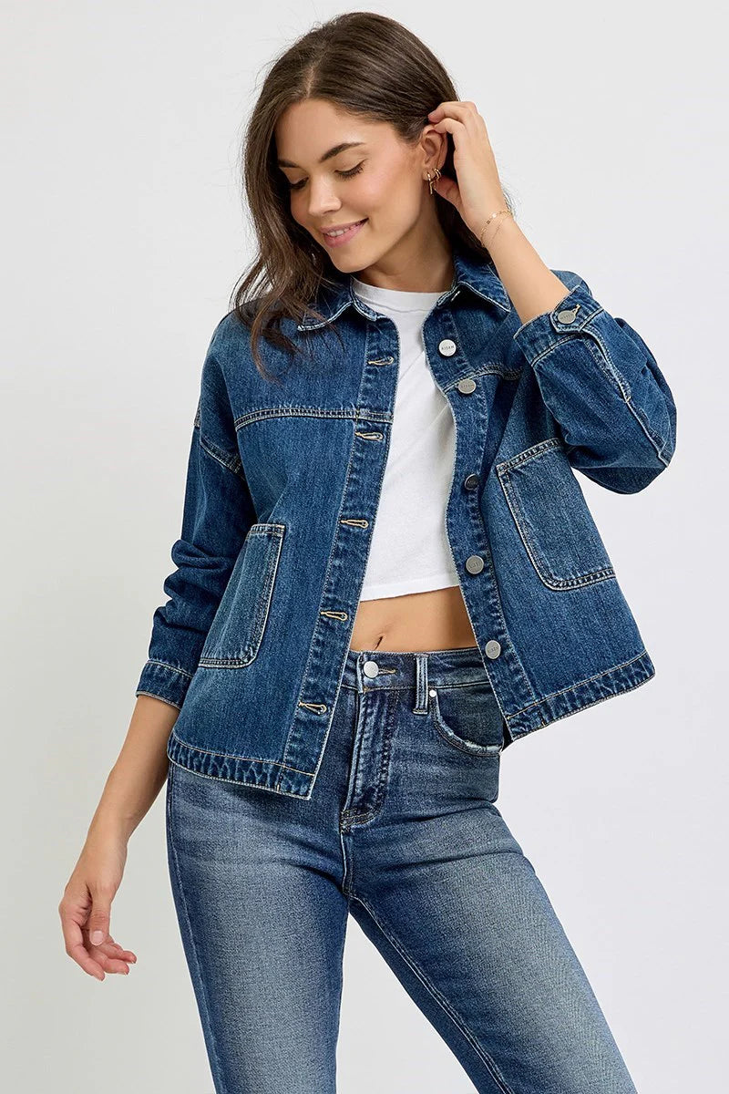 RISEN RELAXED FIT DENIM JACKET