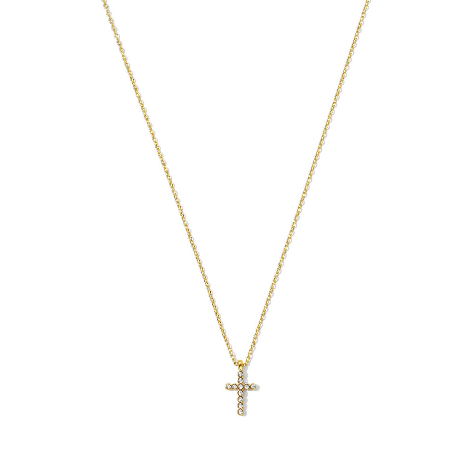 Delicate CZ Cross Necklace