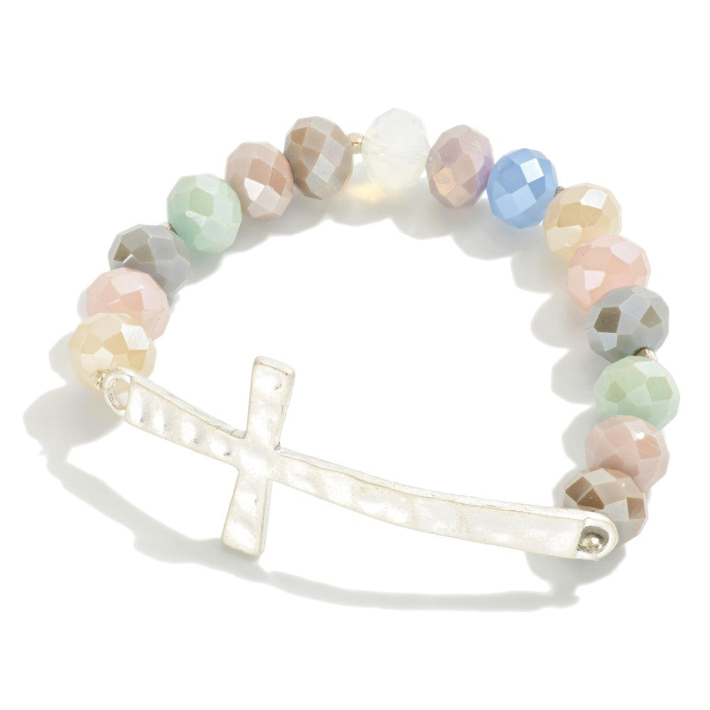 CROSS BEAD BRACELET