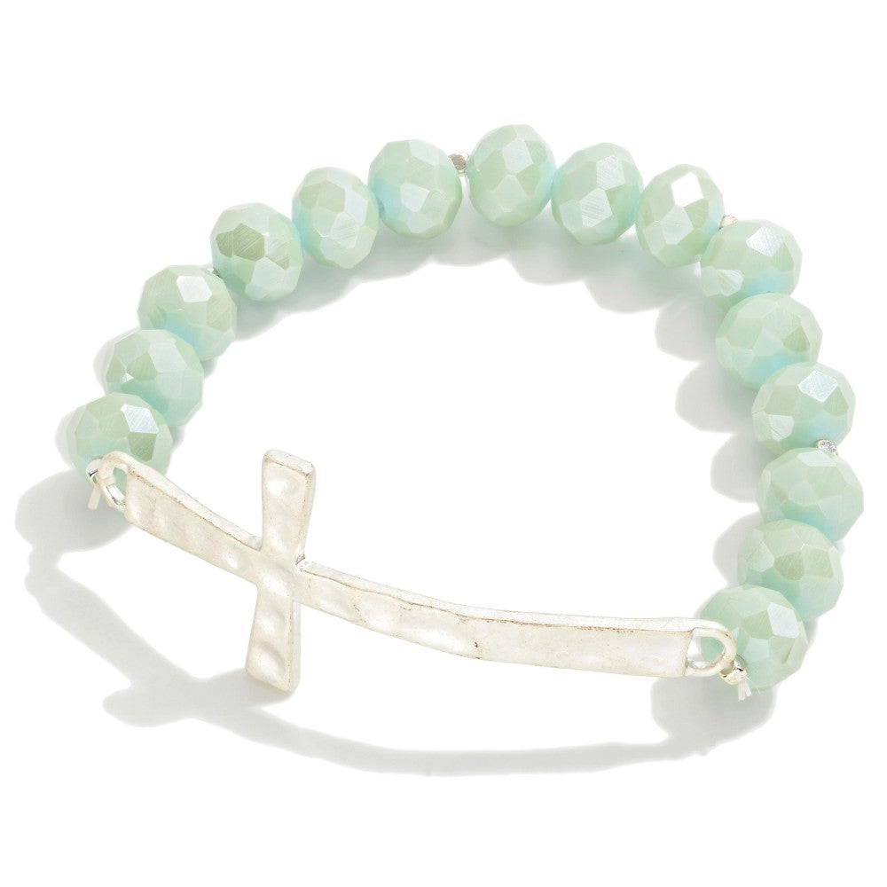 CROSS BEAD BRACELET