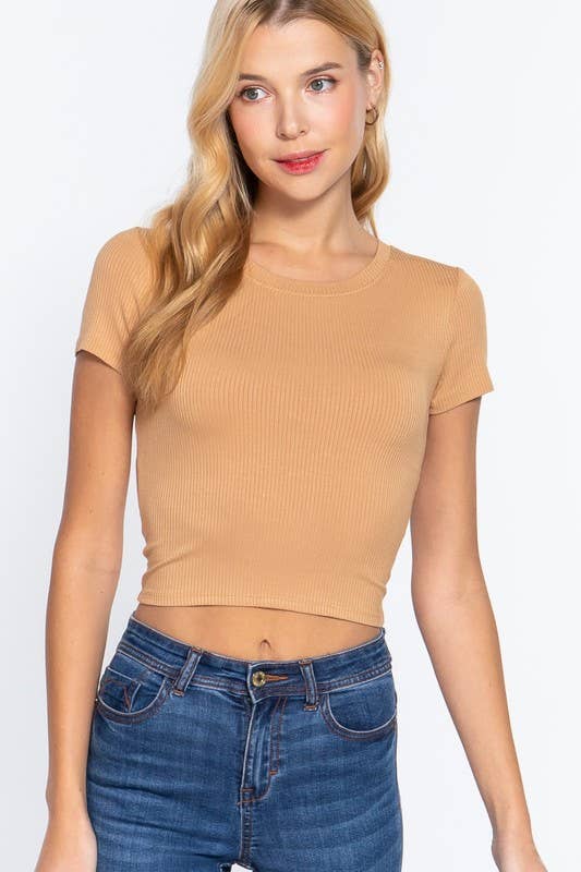 NEUTRAL CROP TEE