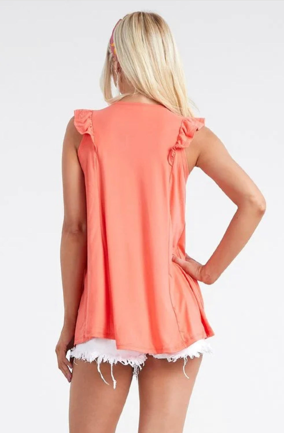 I’M RUFFLED TANK***FINAL SALE***
