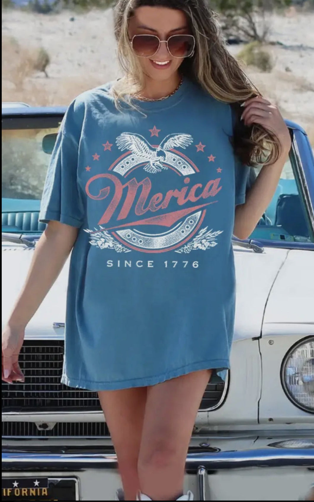 MERICA OVERSIZED TEE