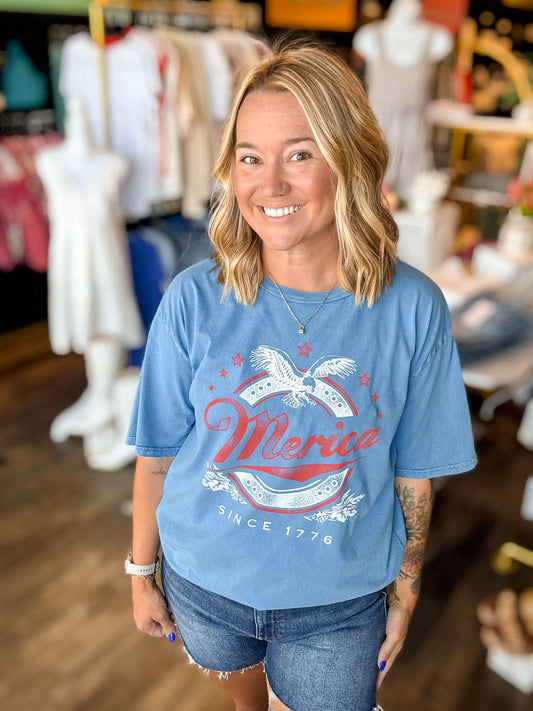 MERICA OVERSIZED TEE