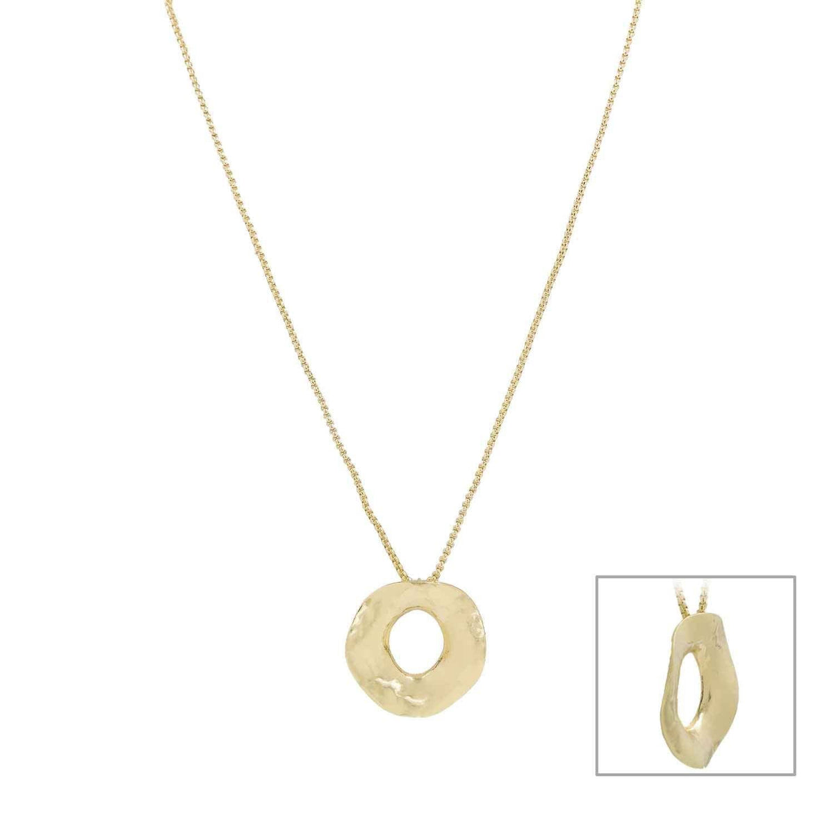 Open Circle Charm Necklace