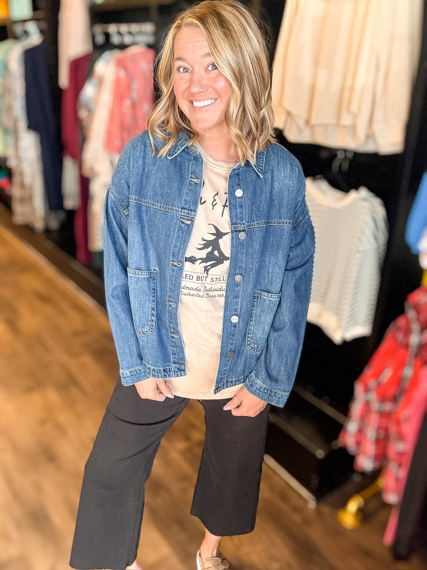RISEN RELAXED FIT DENIM JACKET