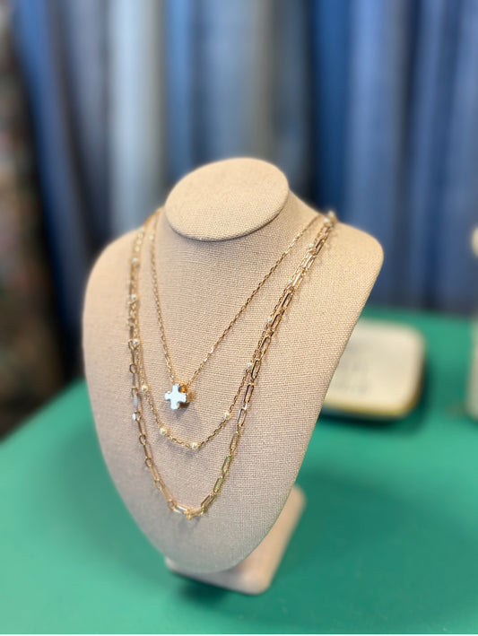 WATER RESISTANT CROSS PEARL