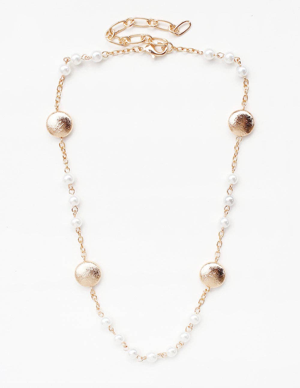 Textured Coin Necklace