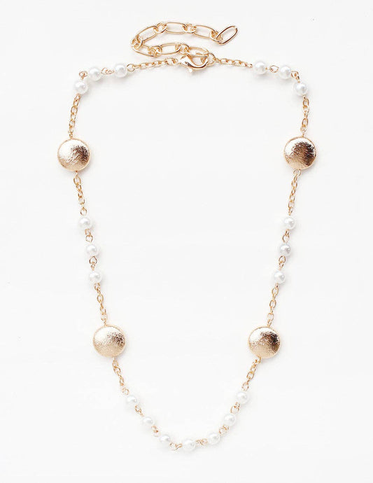 Textured Coin Necklace