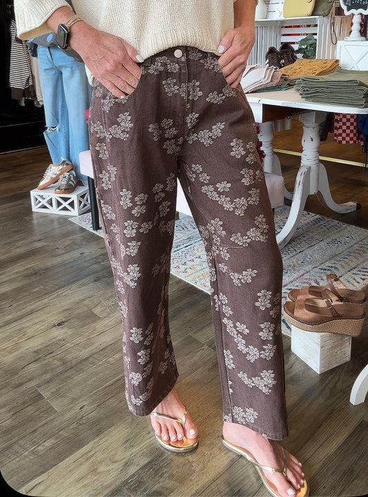 FALL FLORAL DENIM