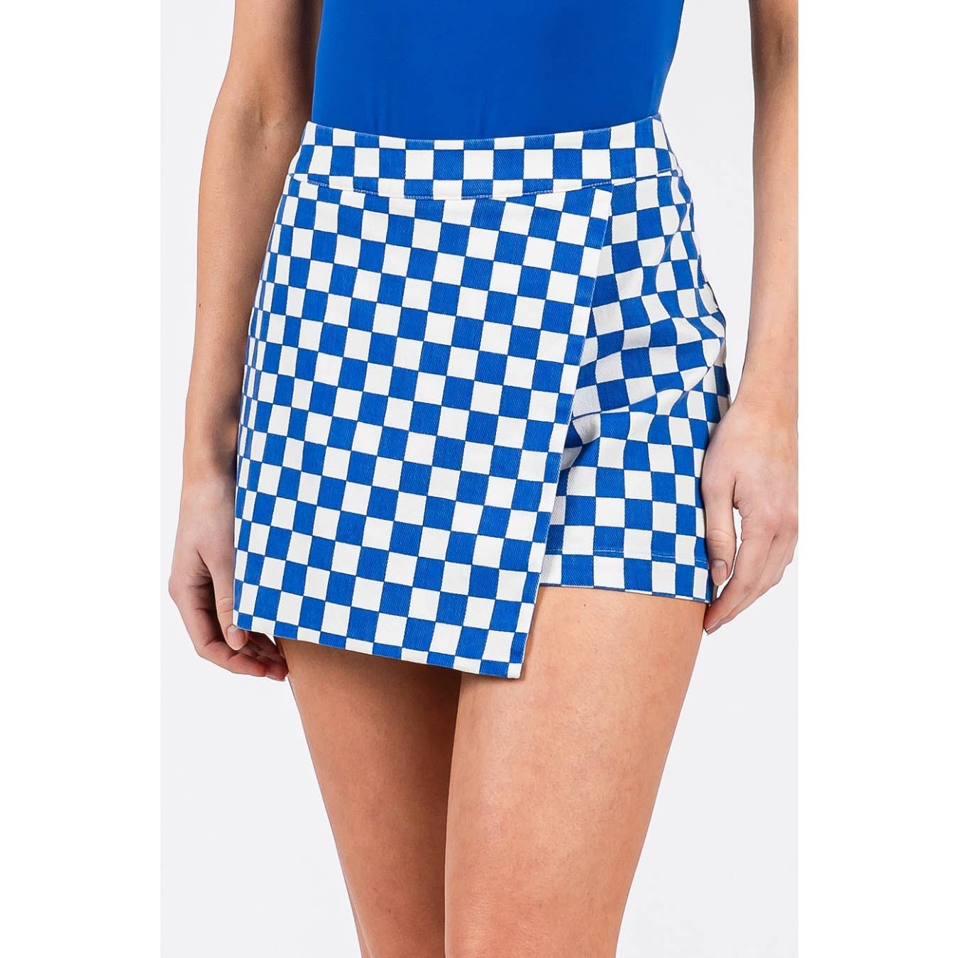 CHECKERED OUT SKORT