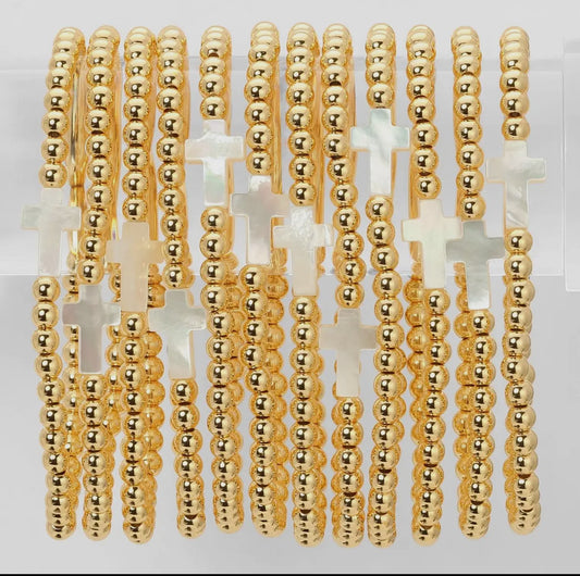 CROSS BEADED BRACELETS