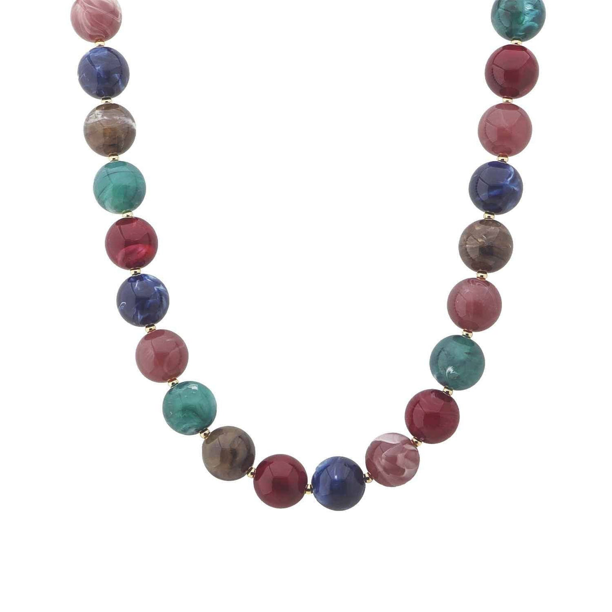 Dark Multi Stone Necklace
