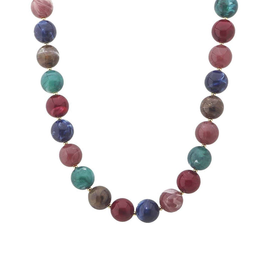 Dark Multi Stone Necklace