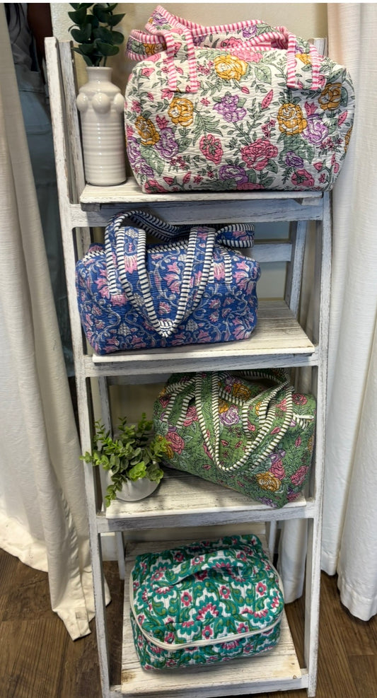 FLORAL COSMETIC BAGS