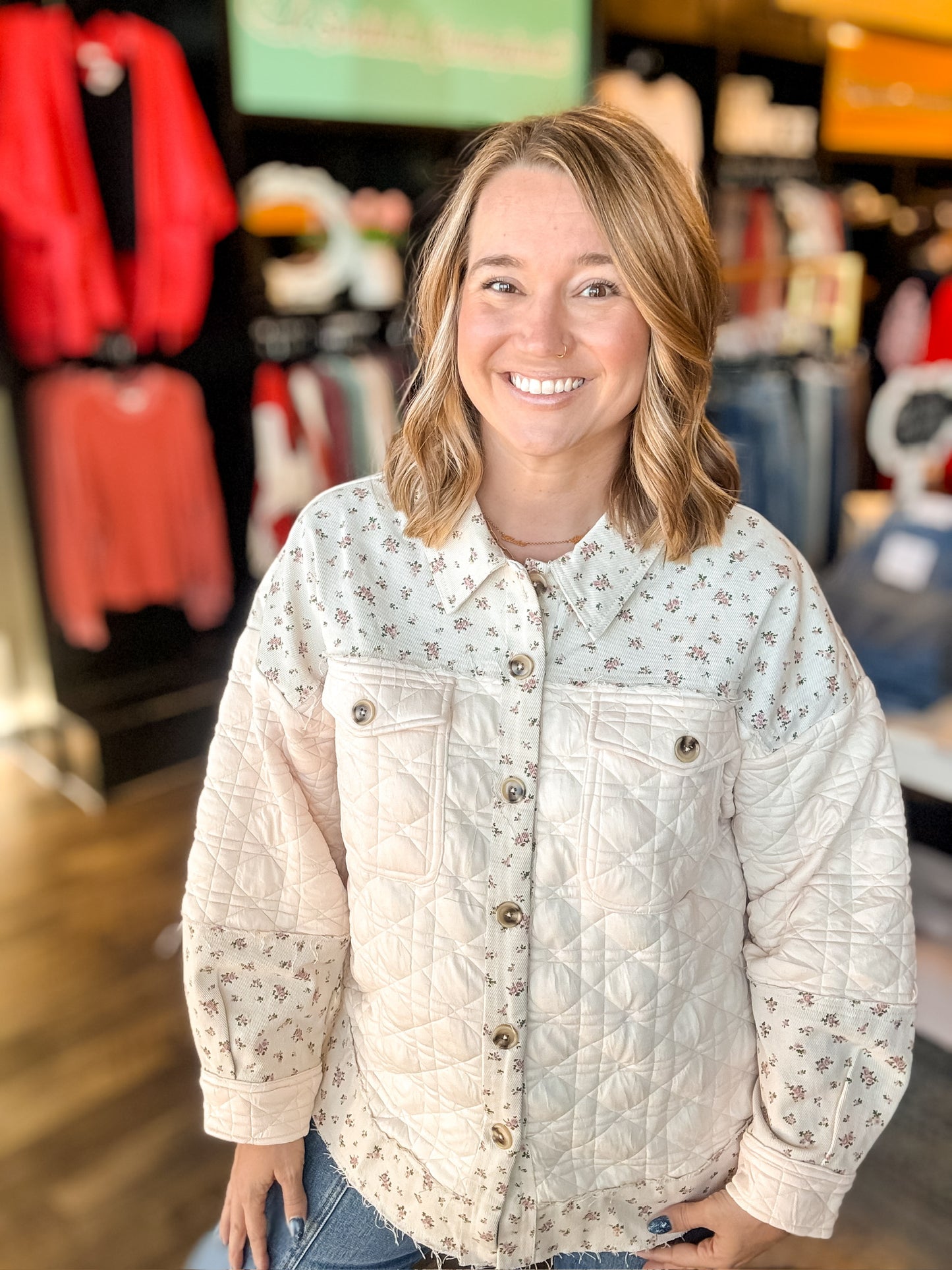 BARELY FLORAL JACKET