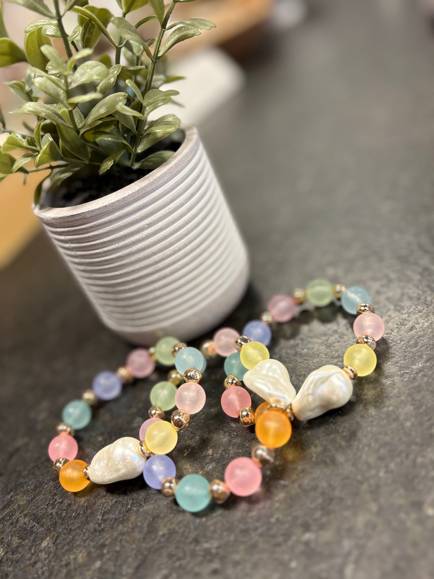 SPRING BEADED BRACELET