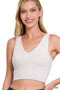 Load image into Gallery viewer, V NECK BRA TANK
