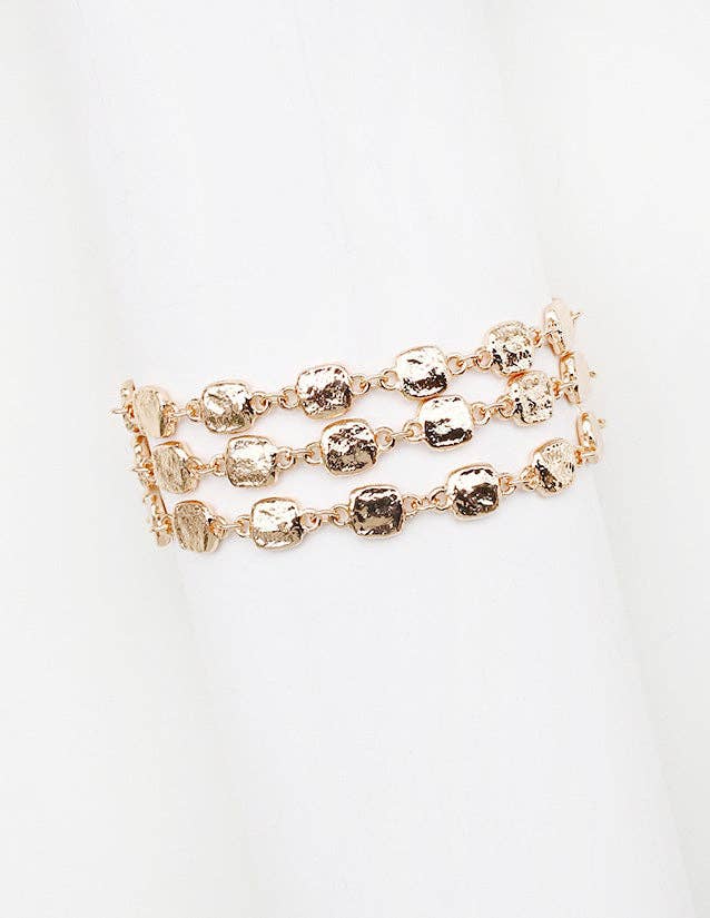Layered Square Toggle Bracelet
