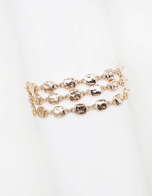 Layered Square Toggle Bracelet
