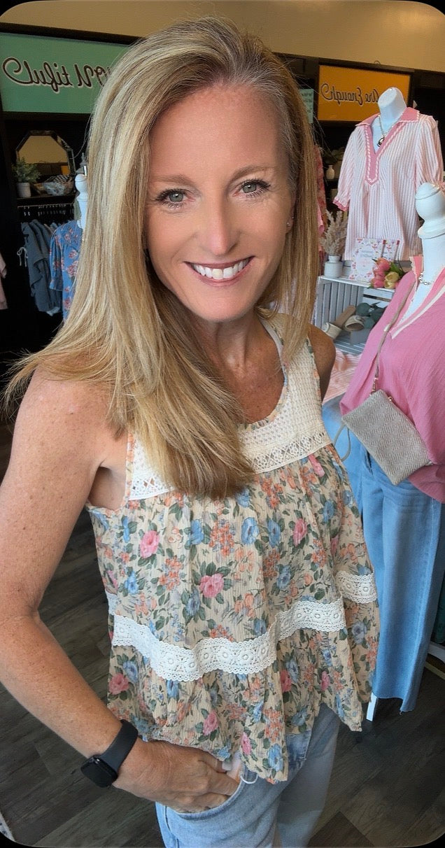 BOHO FLORAL TANK