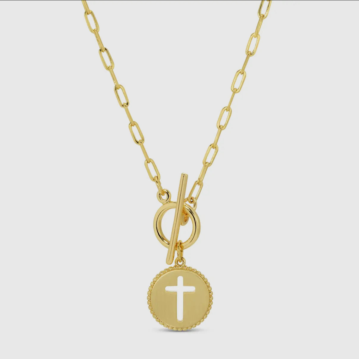 CROSS TOGGLE NECKLACE