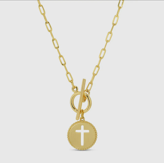 CROSS TOGGLE NECKLACE