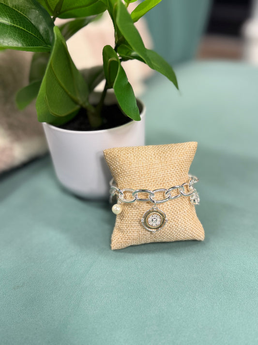 COIN & PEARL BRACELET