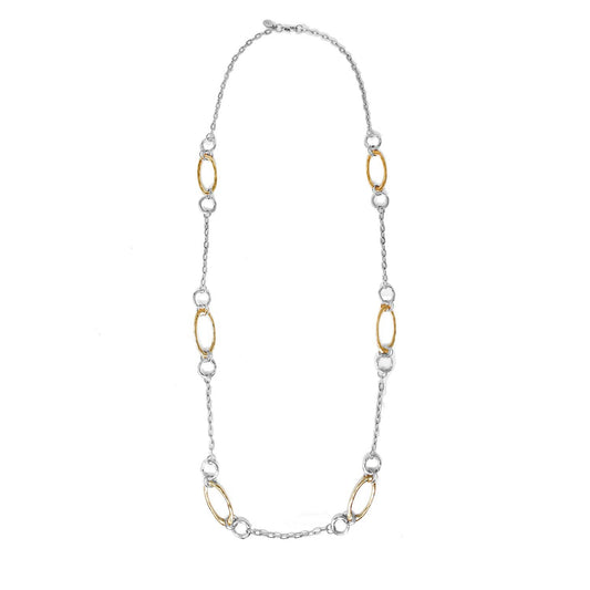 Open Silver/ Gold Necklace