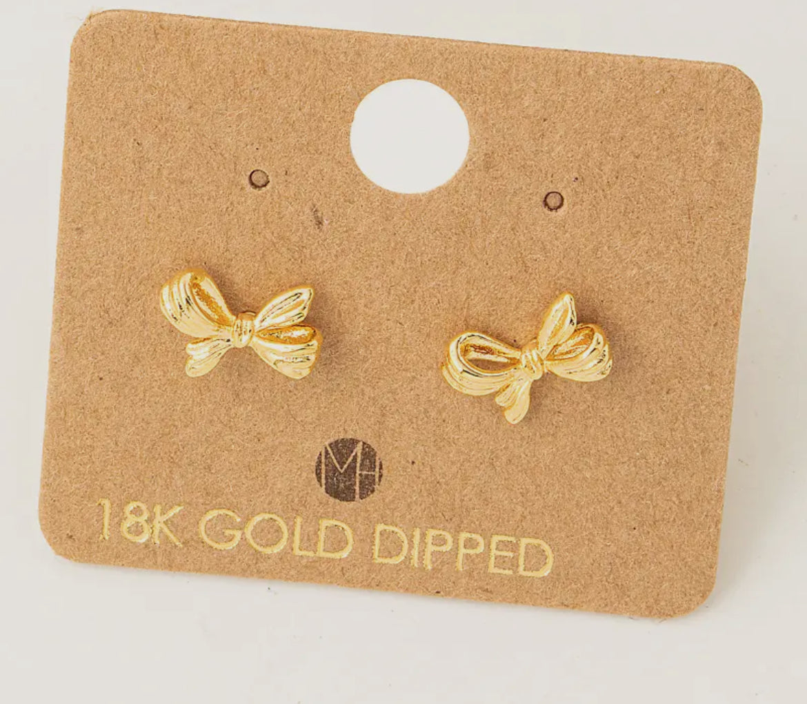 MINI BOW STUDS