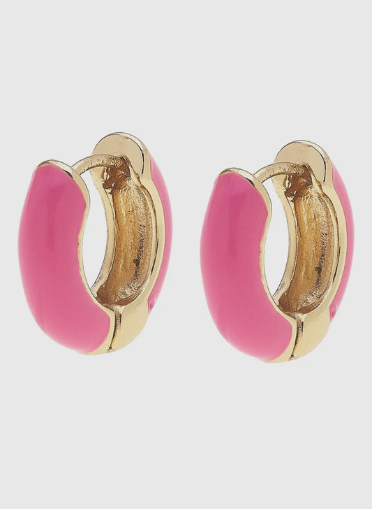 BOLD ENAMEL HUGGIES