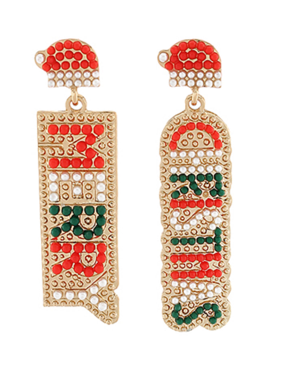 MERRY CHRISTMAS EARRINGS