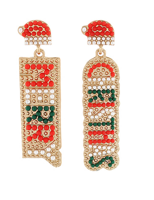 MERRY CHRISTMAS EARRINGS