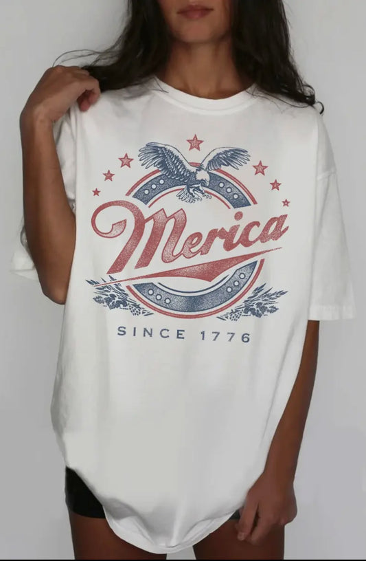 MERICA OVERSIZED TEE