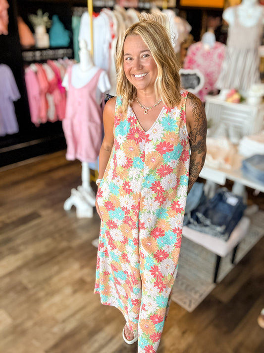 FLORAL BLAST ROMPER