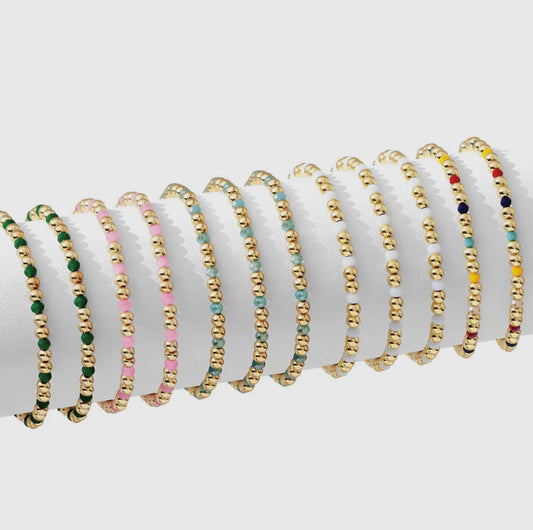 COLORED BEADED BRACELETS