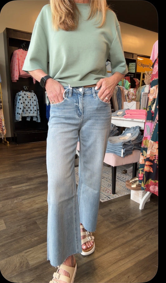 VERVET CROP SLIM WIDE