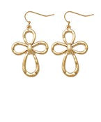 OPEN CROSS EARRINGS