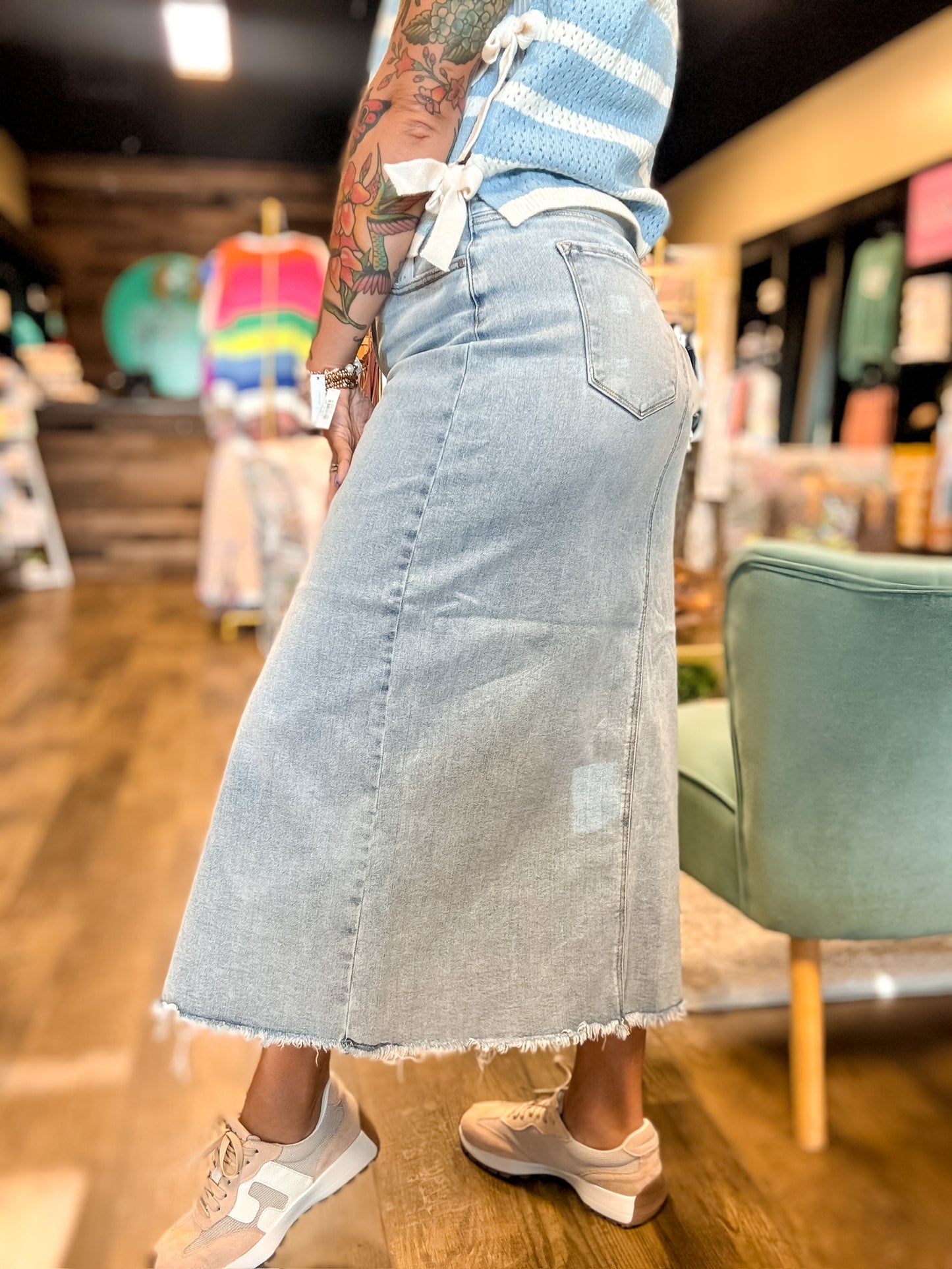 RISEN DENIM MAXI