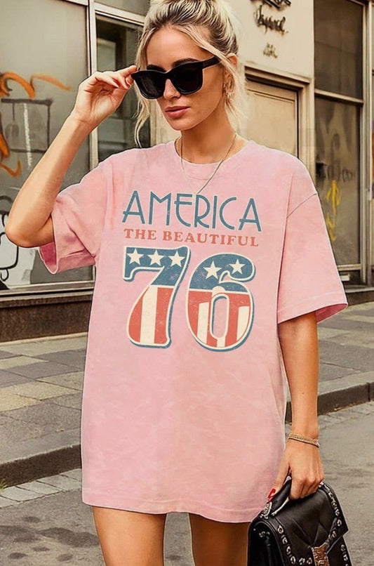 AMERICA THE BEAUTIFUL OVERSIZED TEE