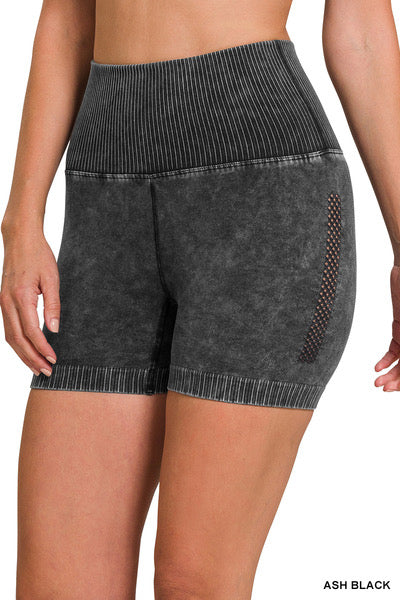 STONE WASHED SHORTS