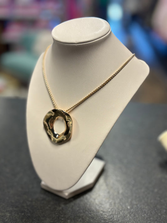 Open Circle Charm Necklace