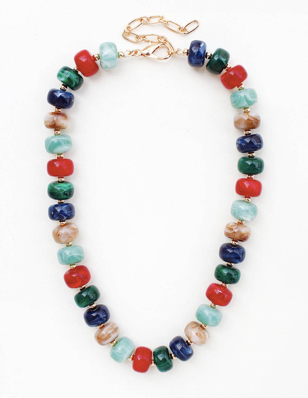Navy Acrylic Necklace