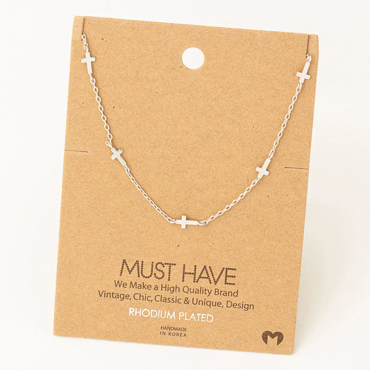 DAINTY CROSS NECKLACE