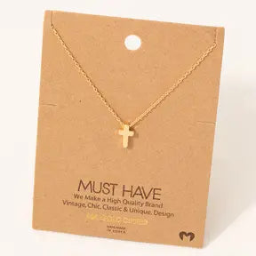 DAINTY CROSS NECKLACE