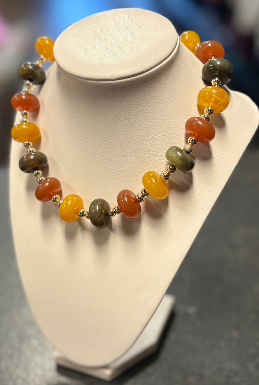 Brown Multi Necklace