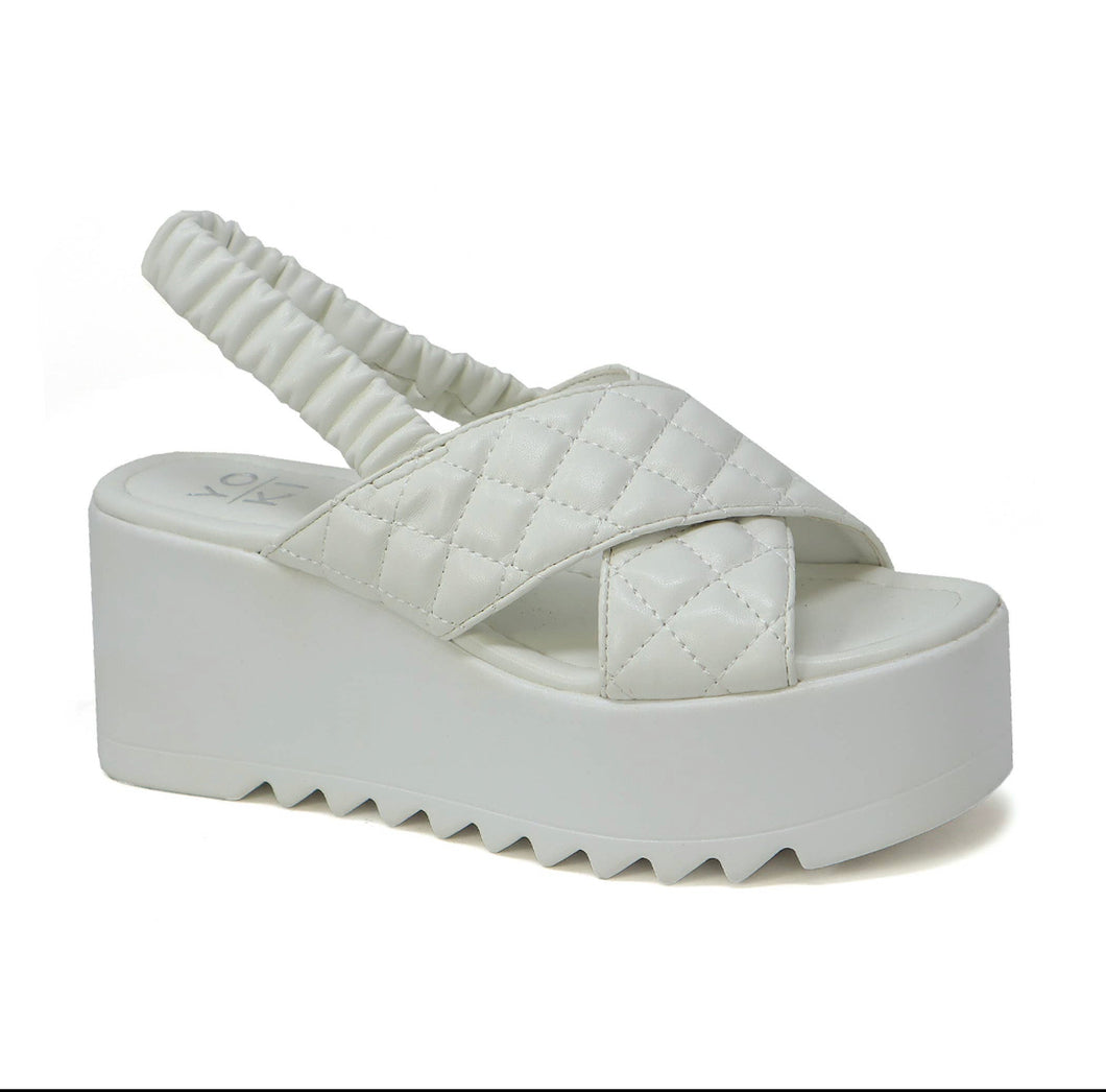 BUMBLE WEDGE SANDALS